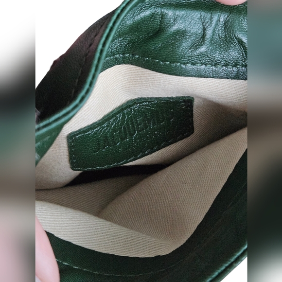 JACQUEMUS Green Leather 'Le Pequeno' Pouch - Picture 2 of 6
